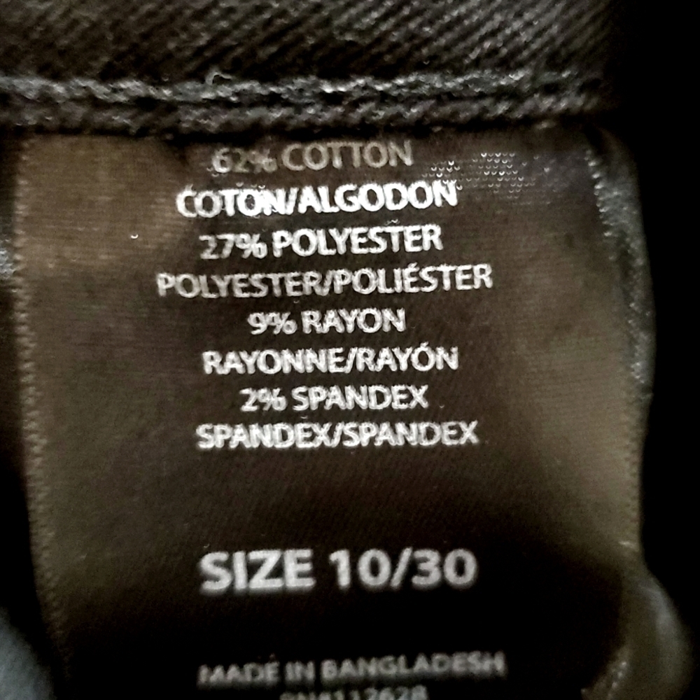 🖤 NWT Tahari Button Fly Black Skinny Jeans 🖤 Size 10 Minimalist Quiet LUXARY 🖤 - Picture 2 of 2